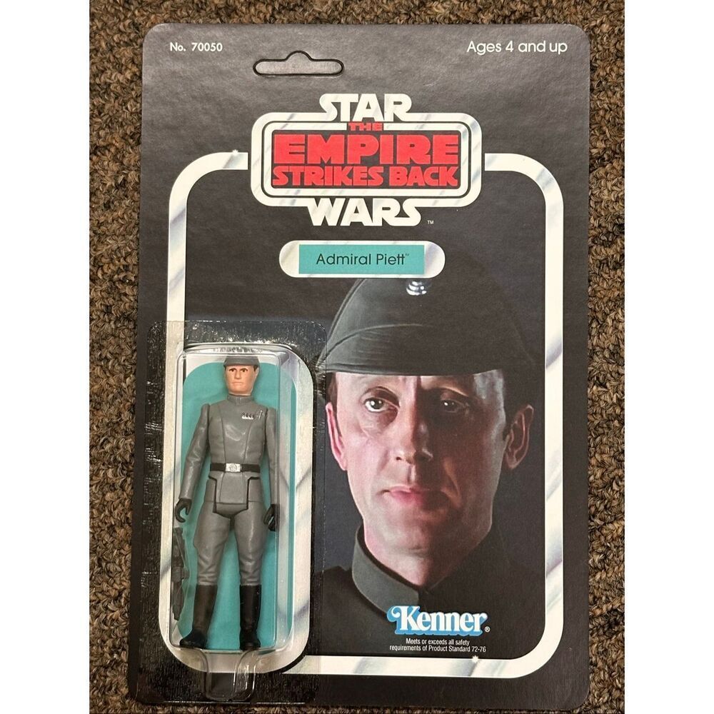Vintage Star Wars ESB admiral Piet on a Kenner style custom card